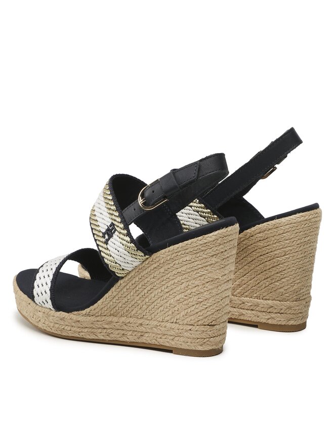 Tommy Hilfiger Alpargatas Tommy Hilfiger Golden Webbing Wedge FW0FW07089 Azul marino
