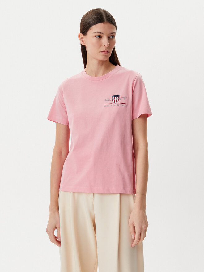 Gant Gant Póló Archive 4200277 Rózsaszín Regular Fit