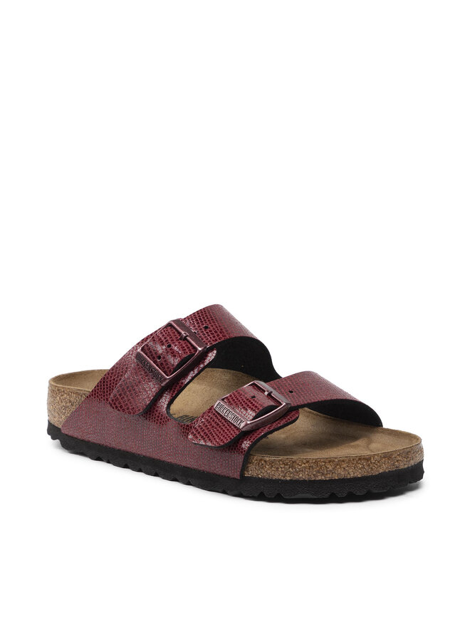 Pantoletten Birkenstock Arizona Bs 1020122 Dunkelrot eschuhe