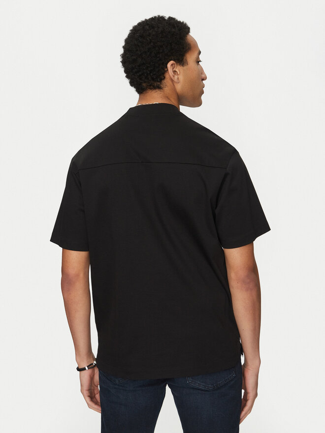 HUGO HUGO T-Shirt Debostac 50535499 Μαύρο Relaxed Fit