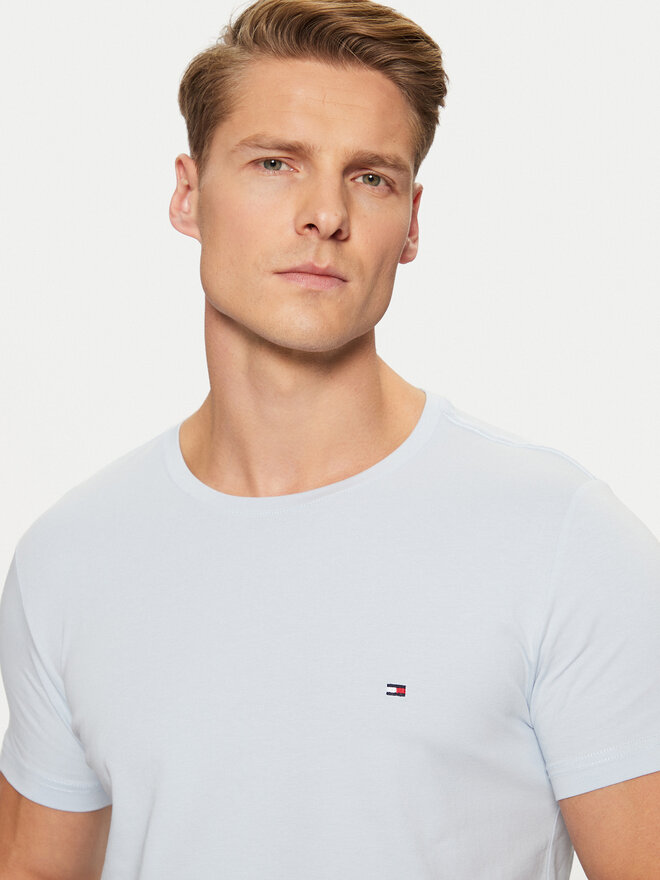 Tommy Hilfiger Tommy Hilfiger Camiseta MW0MW10800 Celeste Slim Fit