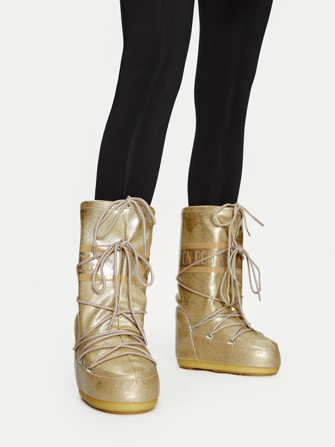 Moon Boot Снігоходи Moon Boot Icon Glitter 80D1402850 Золотий