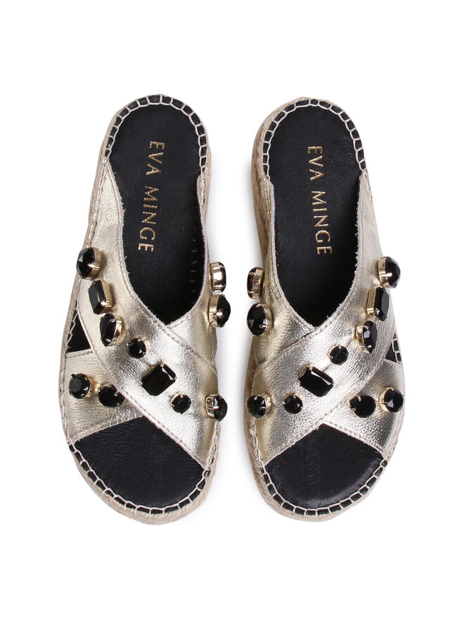 Eva Minge Espadrilles Eva Minge EM-14-07-000732 Goldfarben
