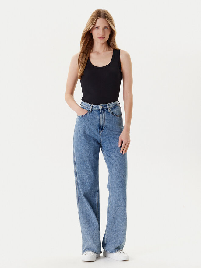 United Colors Of Benetton United Colors Of Benetton Τοπ 3GA2DH010 Μαύρο Slim Fit