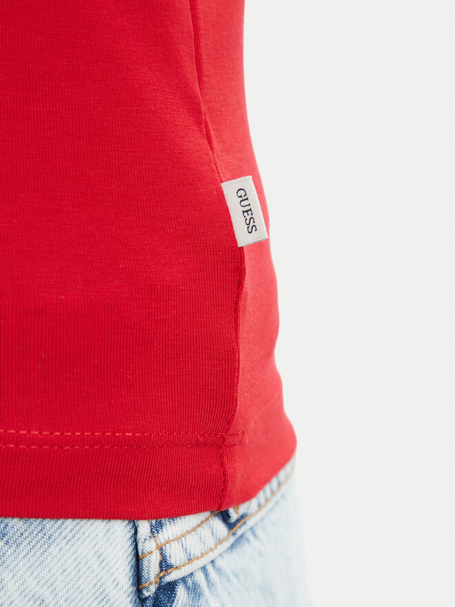 Guess Jeans Guess Jeans Топ W6YP20 K4202 Червоний Slim Fit