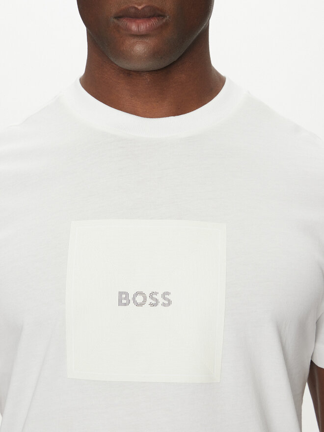 BOSS BOSS T-Shirt Logo 50538096 Weiß Regular Fit