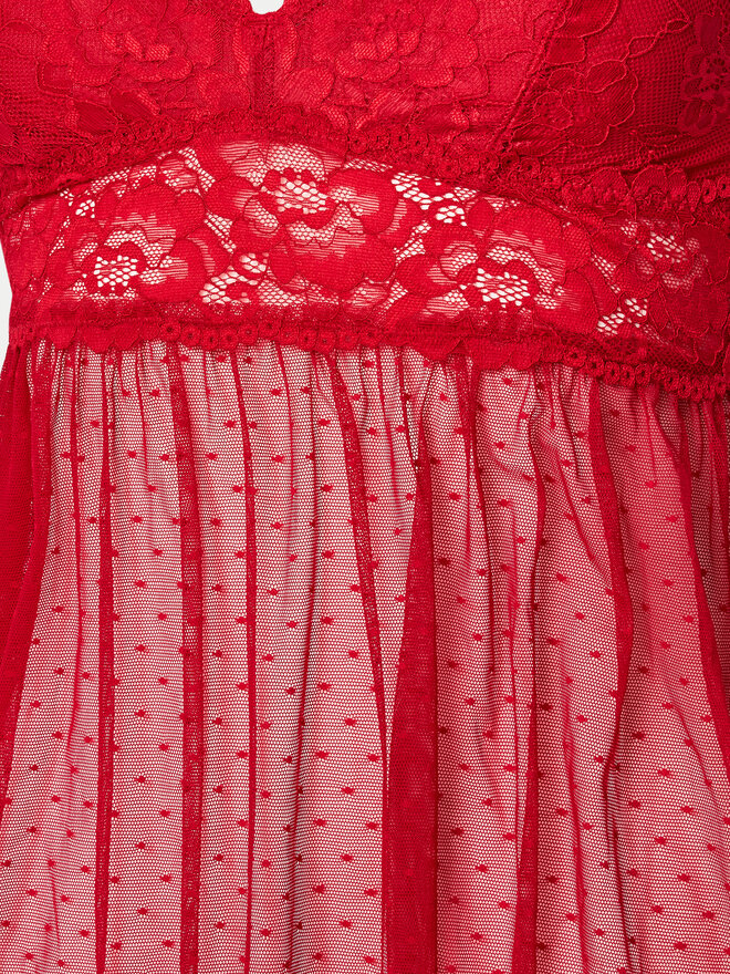 YSABEL MORA YSABEL MORA Nachthemd 10708 Rot Regular Fit