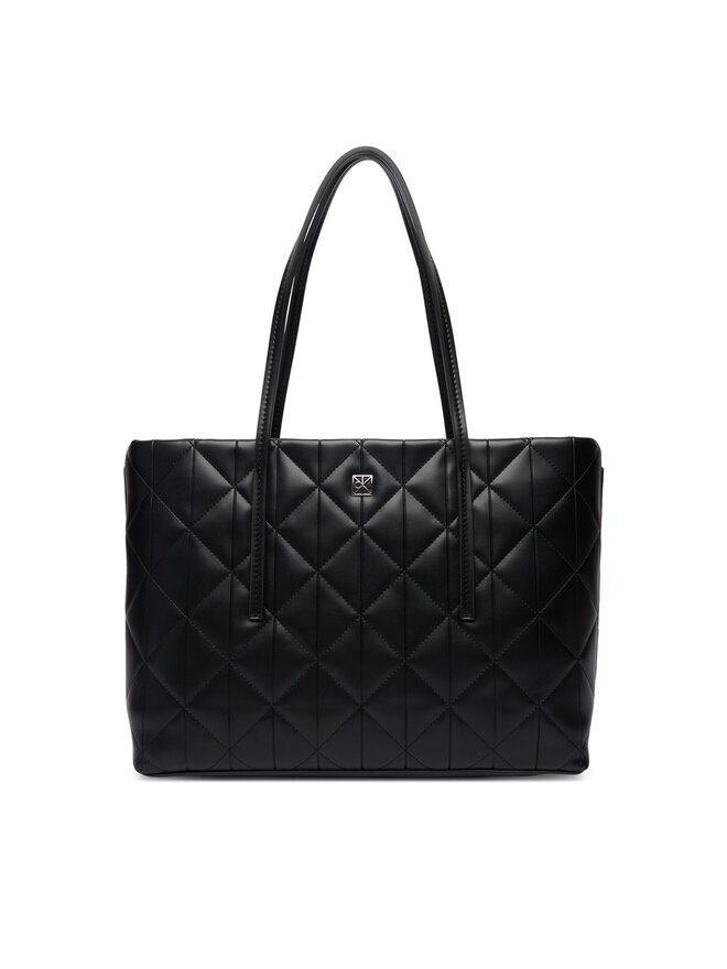 Calvin Klein Handtasche Calvin Klein Quilted Small Tote LV04F3325G Schwarz