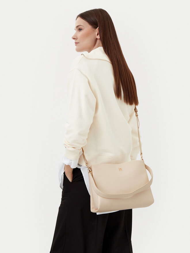 Tommy Hilfiger Soma Tommy Hilfiger Th Legacy Med Satchel AW0AW17173 Écru