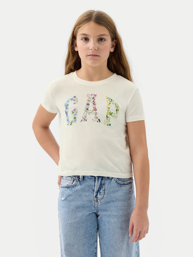 Gap Gap Футболка 888862 Écru Regular Fit