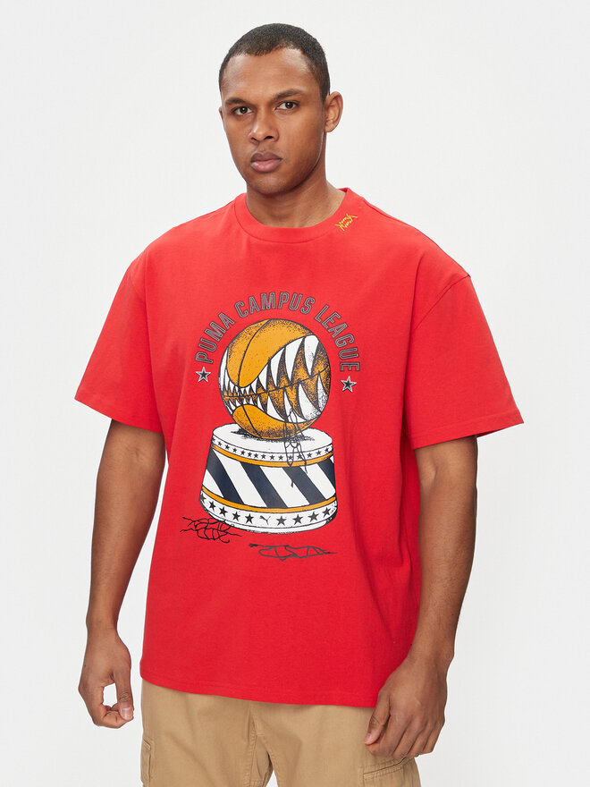 Puma Puma Majica Showtime 624740 Rdeča Regular Fit