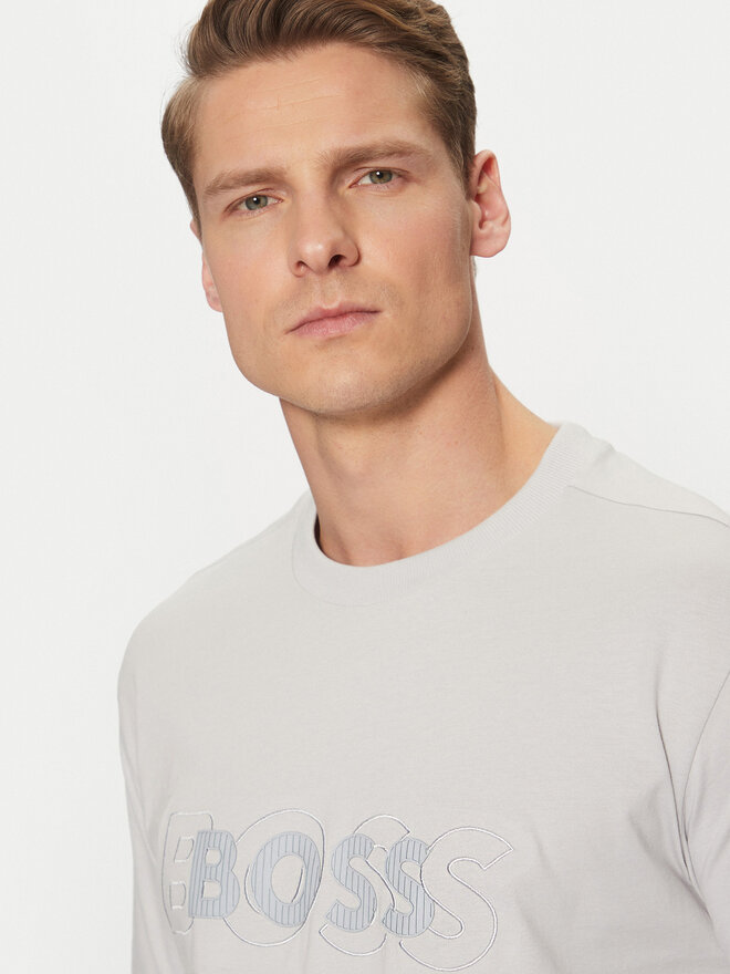 BOSS BOSS Camiseta 50531271 Gris Regular Fit