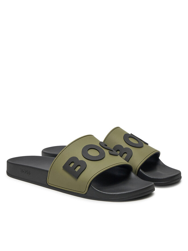 BOSS Papucs Boss Kirk Slid rblg N 50498241 Zöld