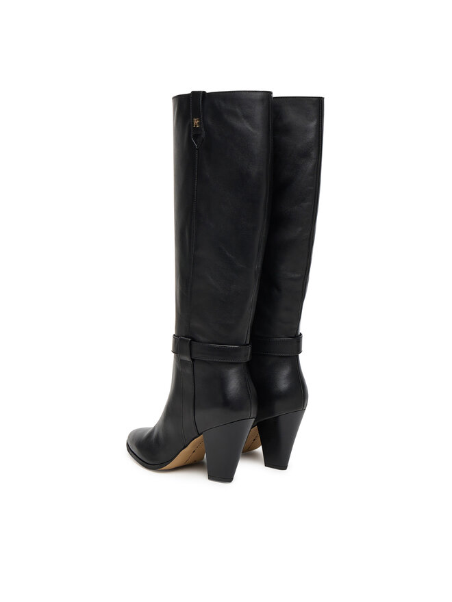 Tommy Hilfiger Cizme Tommy Hilfiger T-Strap Pointy FW0FW08982 Negru