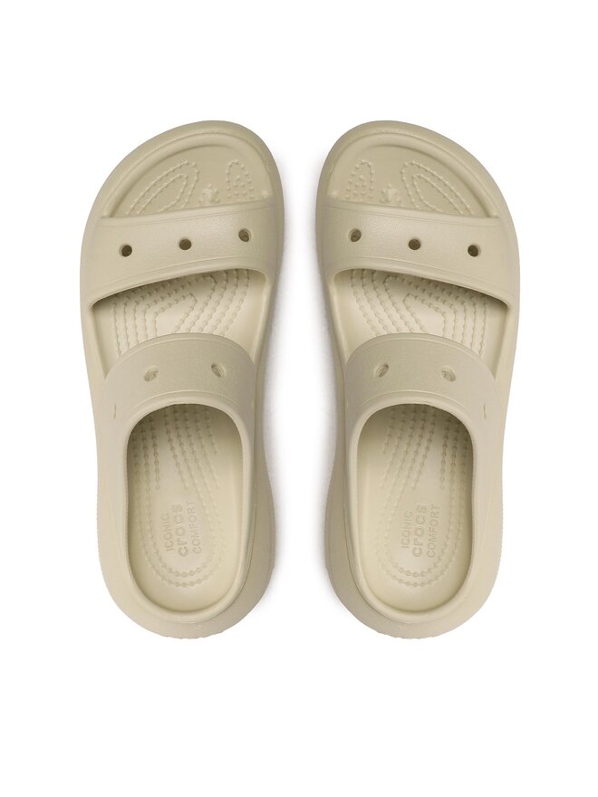 Crocs Παντόφλες Crocs Classic Crush Sandal 207670 Μπεζ