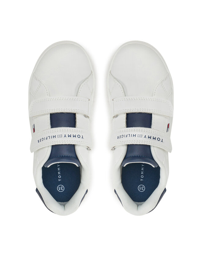 Tommy Hilfiger Αθλητικά Tommy Hilfiger Low Cut Velcro Sneaker T1X9-33836-1355 S Λευκό