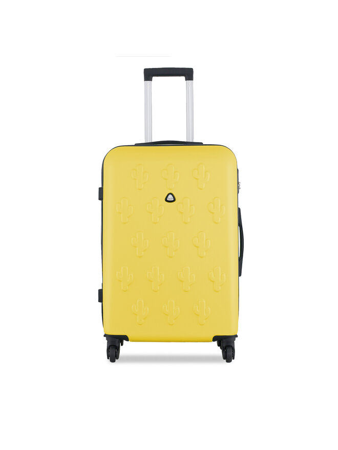 Semi Line Μεγάλη Βαλίτσα Semi Line T5947-3 Κίτρινο