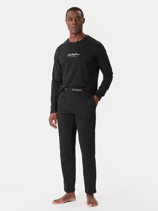 Jack & Jones Jack & Jones Pizsama Clyde 12286555 Fekete Loose Fit