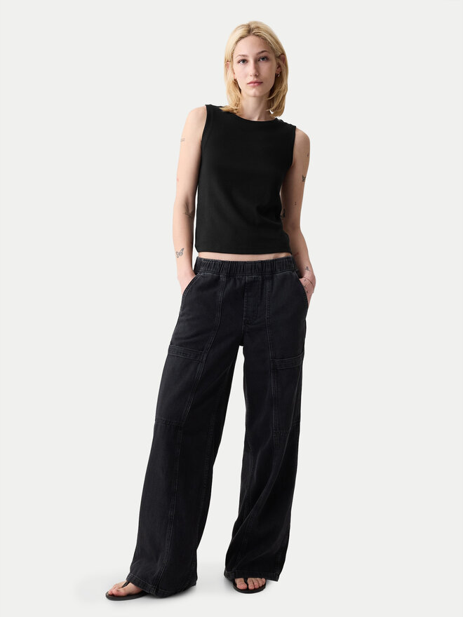 Gap Gap Τοπ 540735-01 Μαύρο Slim Fit