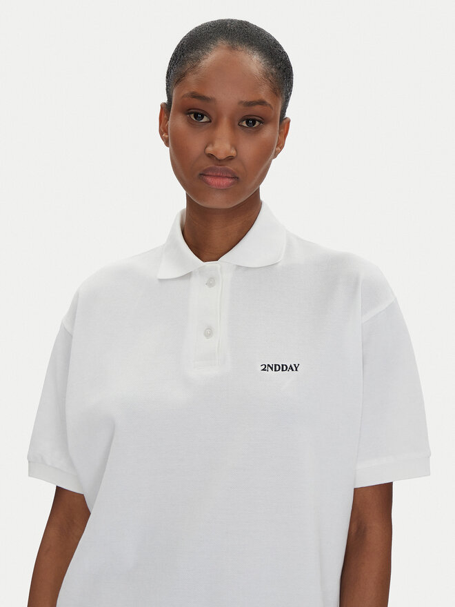 2NDDAY 2NDDAY Polo Aralena 2252248329 Blanco Loose Fit