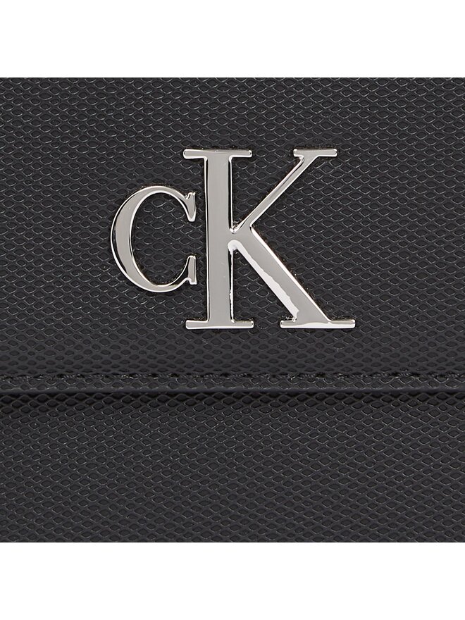 Calvin Klein Jeans Handtasche Calvin Klein Jeans Minimal Monogram Saddle Bag22 T K60K611961 Schwarz