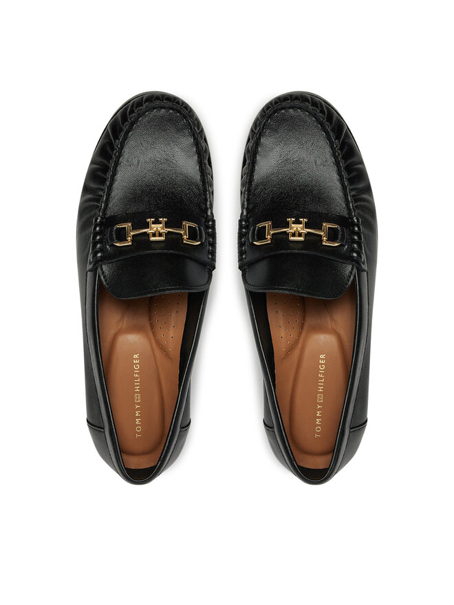 Tommy Hilfiger Mokasinai Tommy Hilfiger Soft Leather Horsebit Loafer FW0FW08414 Juoda