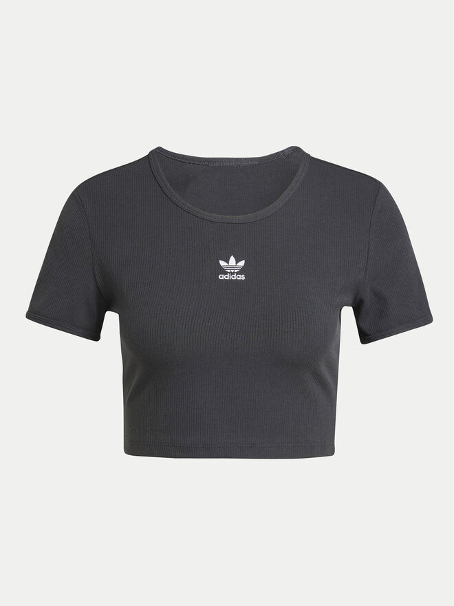 adidas adidas Marškinėliai Essentials IY9664 Juoda Slim Fit