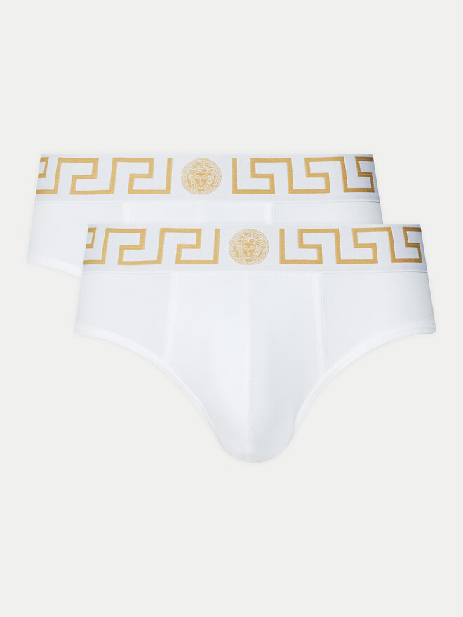 Versace Versace 2er-Set Slips AU10180 1A10011 Weiß