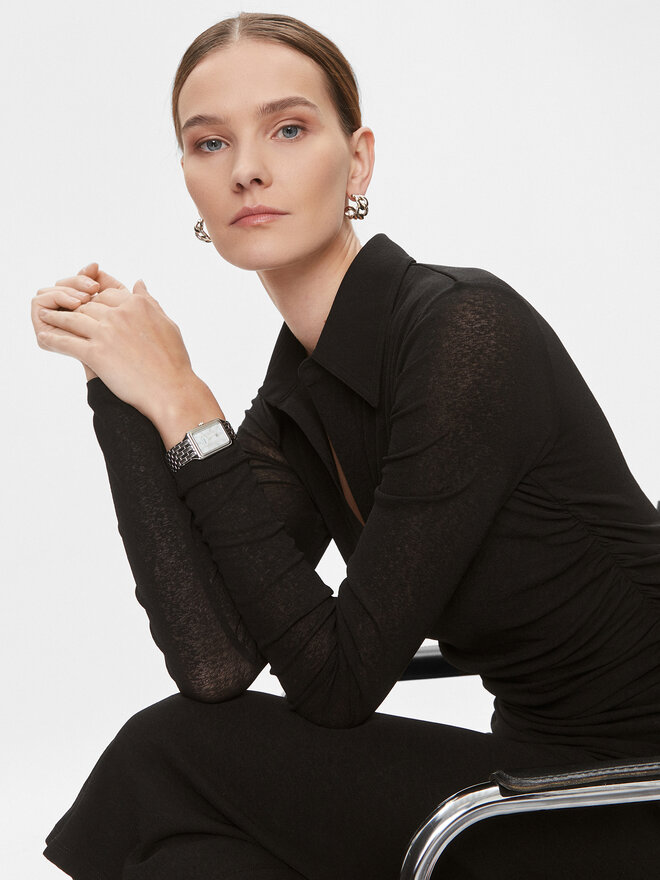 Fossil Zegarek Fossil Raquel ES5306 Srebrny