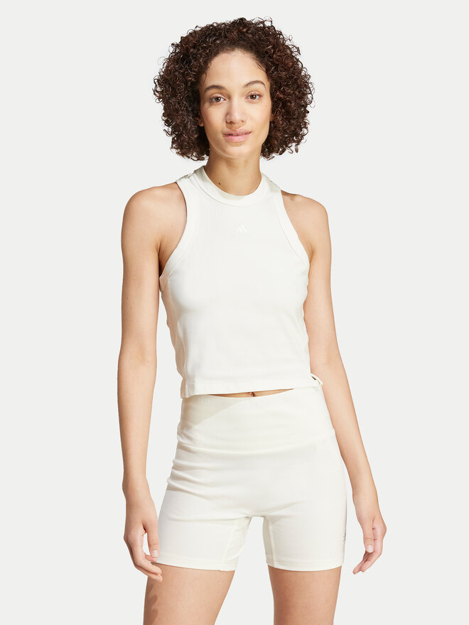adidas adidas Top Lounge IY6732 Blanco Slim Fit