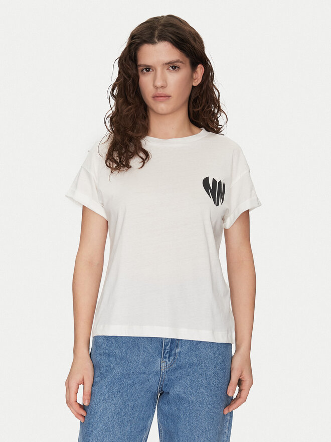 Noisy May Noisy May T-Shirt Gaby 27032954 Weiß Regular Fit