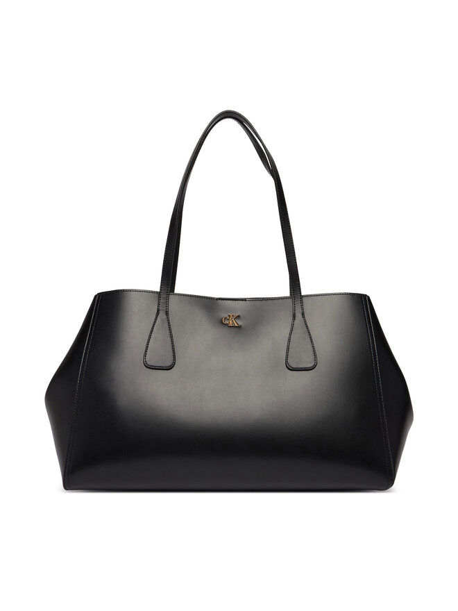 Calvin Klein Handtasche Calvin Klein Ck Snap Large Tote LV04F3502G Schwarz