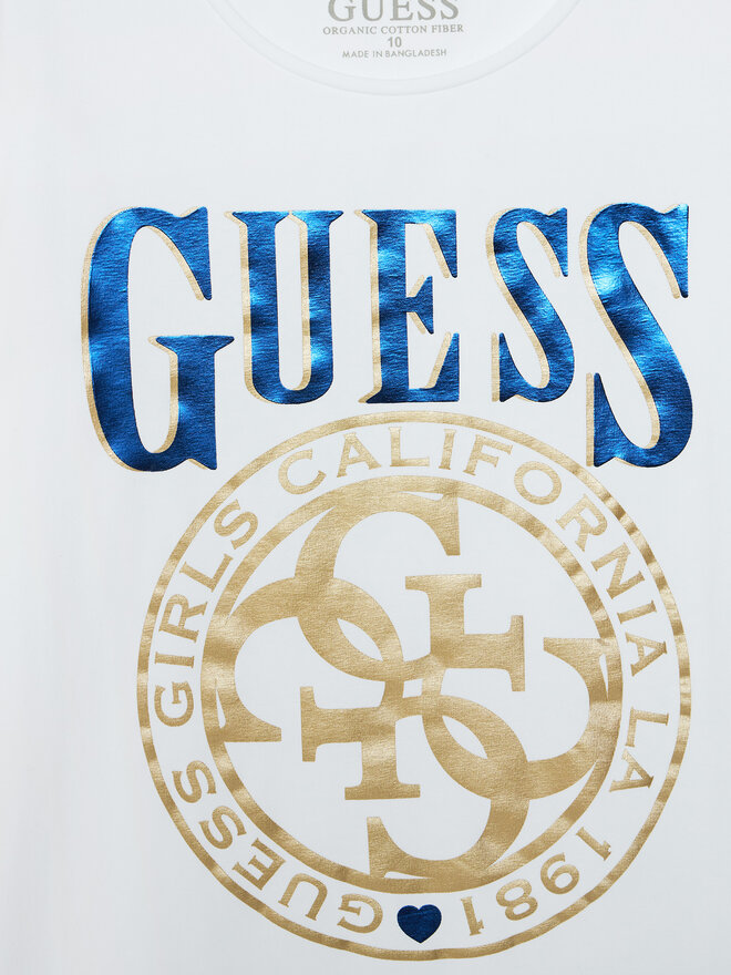 Guess Guess Marškinėliai J5RI20 K6YW4 Balta Regular Fit