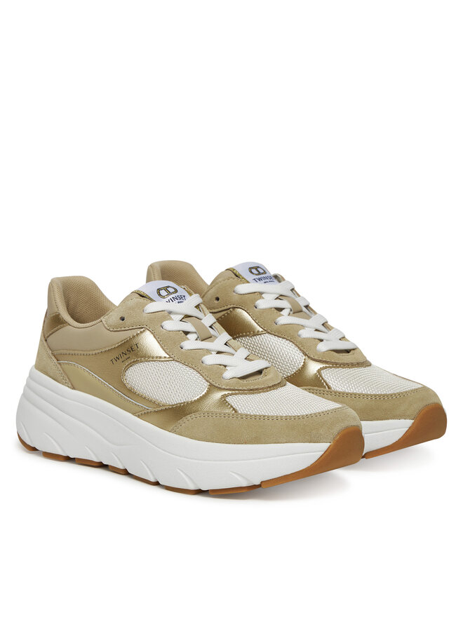 TWINSET Sneakersy TWINSET 251TCP02E Złoty