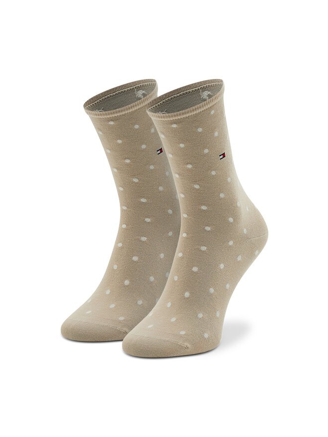 Tommy Hilfiger 2 pares de calcetines altos para mujer Tommy Hilfiger 100001493 Beis