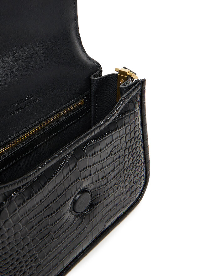PINKO Torbica PINKO Love Box Bag Fl Mini AI 25-26 PLTT 104297 A2OH Crna