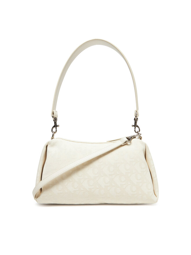 Calvin Klein Jeans Handtasche Calvin Klein Jeans Ckj Monogram Drop Sm Shoulder Ba LV04K3142G Écru