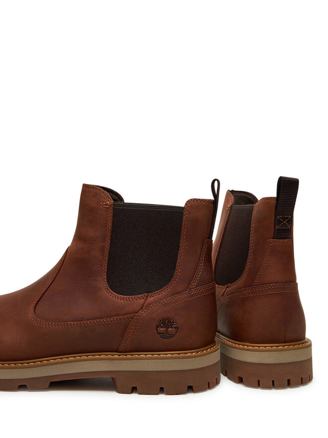 Timberland Členková obuv s elastickým prvkom Timberland Britton Road Mid Chelsea TB0A6A4WEM61 Hnedá
