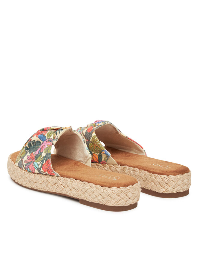 Toms Espadryle Toms Abby Slide 10021976 Kolorowy