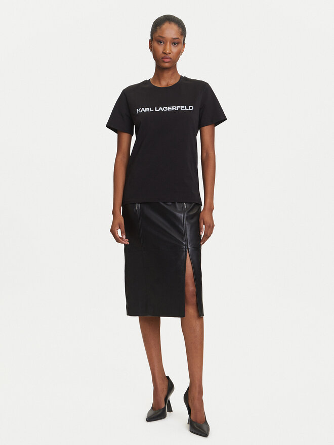 KARL LAGERFELD KARL LAGERFELD Camiseta A3W17102 Negro Regular Fit