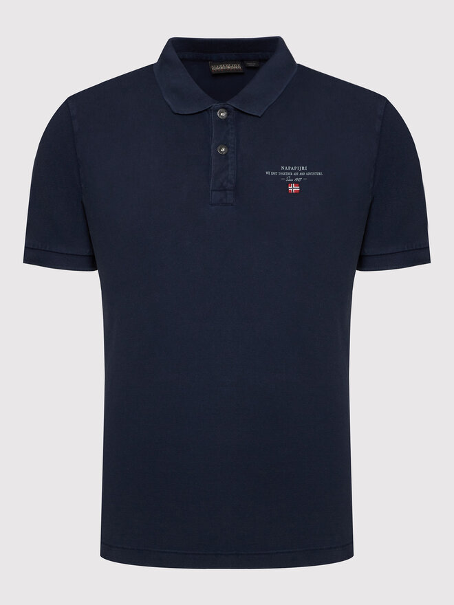 Napapijri Napapijri Poloshirt Elbas NP0A4GDL Dunkelblau Regular Fit