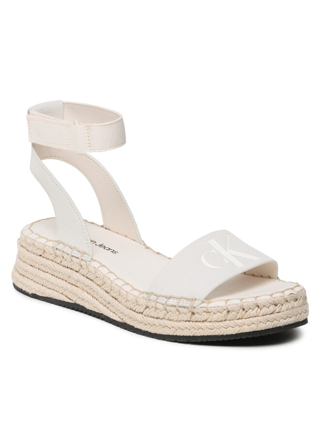 Espadrilles Calvin Klein Jeans Sport Wedge Rope Su Con YW0YW00977 Ekru ...