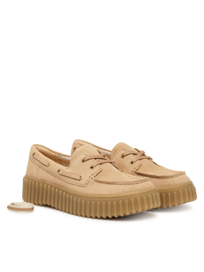 Clarks Туфлі Clarks Torhill Boat 26186301 Бежевий