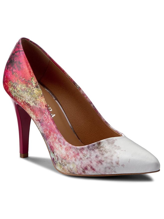 るる Kolczyki złote z masą perłową - koła (FW18738 - 46732)