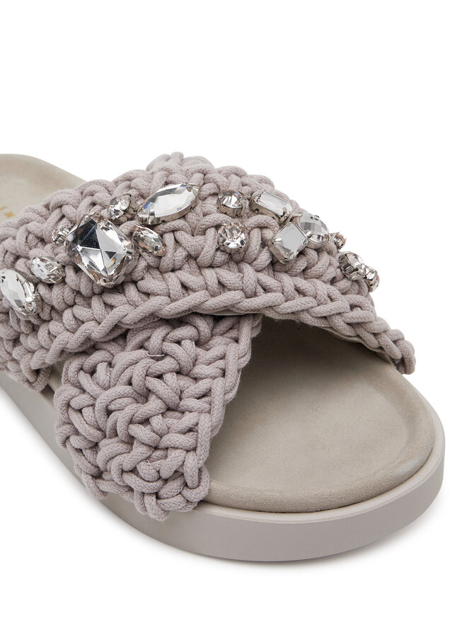Inuikii Чехли Inuikii Woven Stones 70104-106 Сив