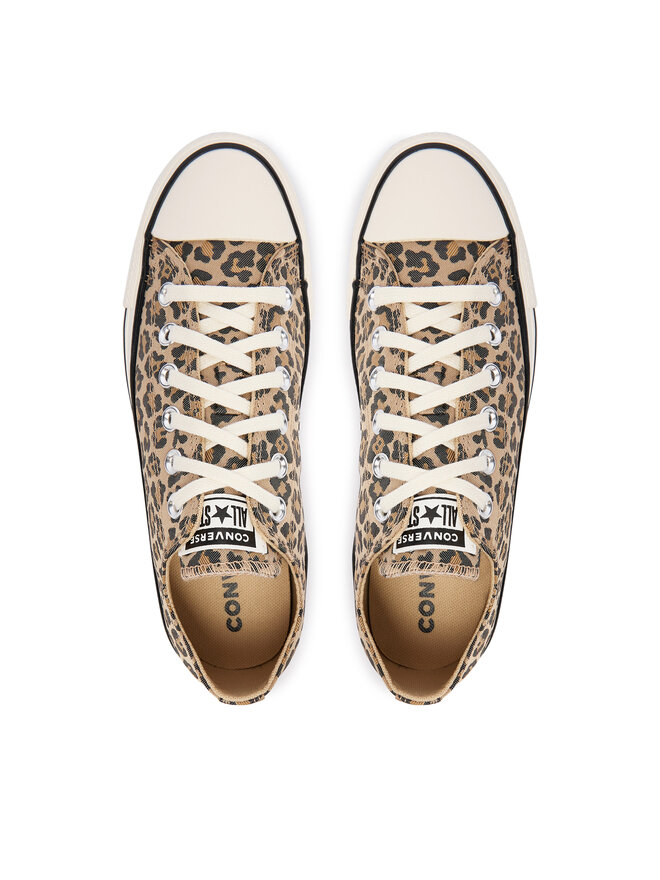 Converse Sneakers aus Stoff Converse CTAS OX EGRET/BLACK/HONEY STICK A19182C Beige