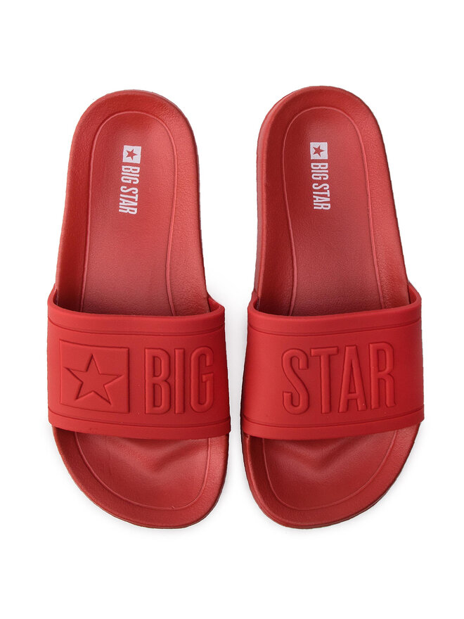 Big Star Shoes Klapki Big Star Shoes DD274A270 Czerwony