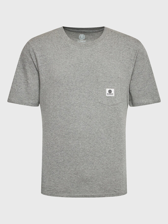 Element Element Póló Basic Pocket Label ELYKT00116 Szürke Regular Fit