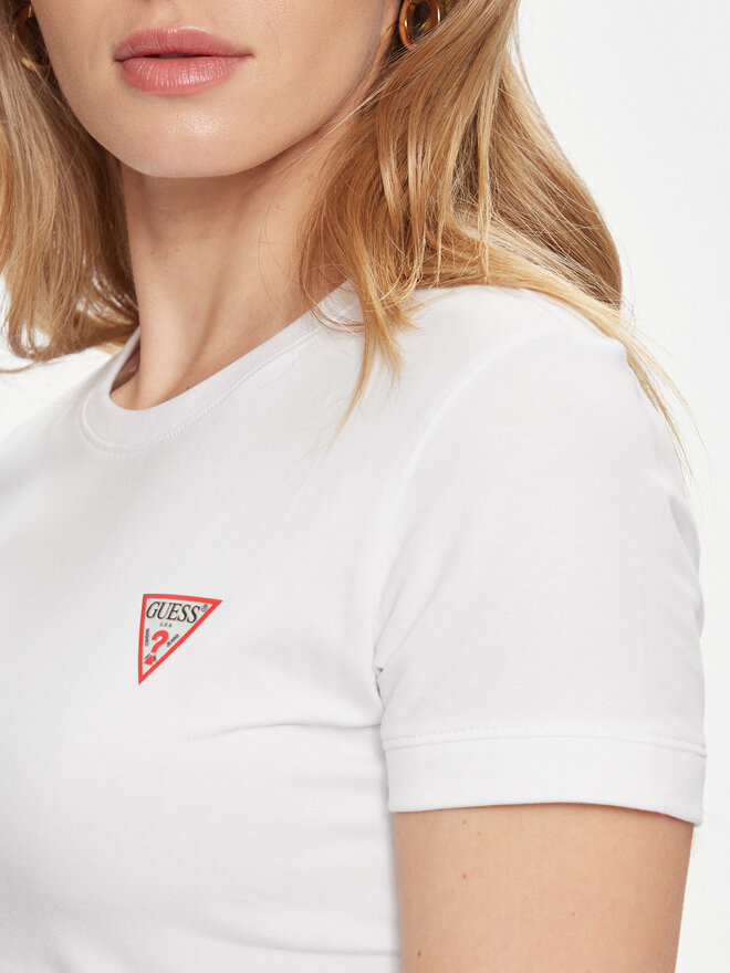 Guess Guess Camiseta W2YI44 J1314 Blanco Slim Fit