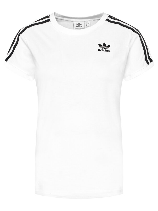 adidas adidas T-Shirt adicolor Classics 3-Stripes GN2913 Weiß Regular Fit
